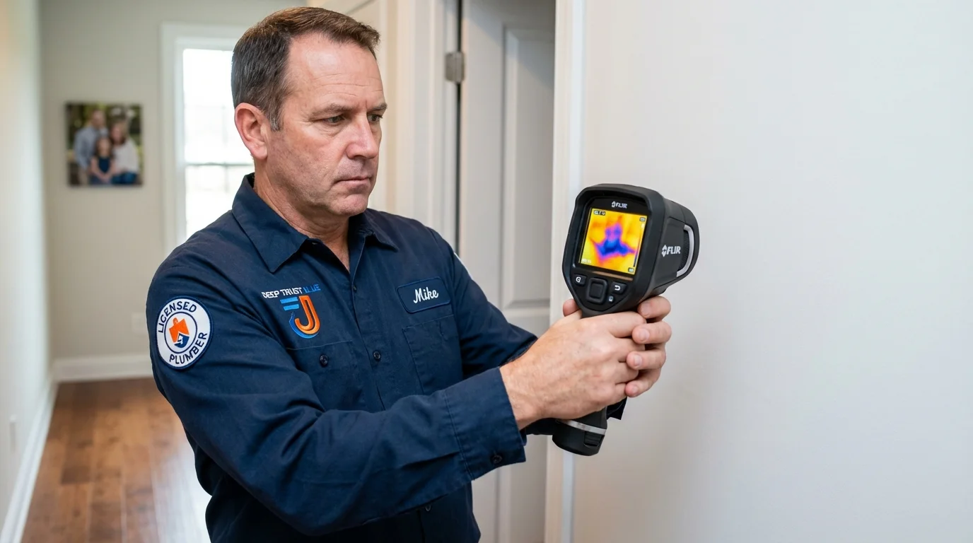 Thermal imaging leak detection by Johns Plumbing LLC in Short Hills